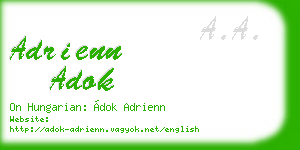 adrienn adok business card